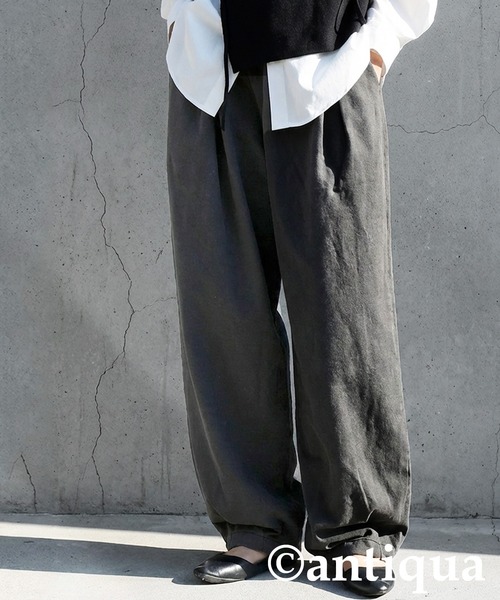 antiqua(アンティカ)の「スラックス(その他パンツ・レディース・ブラック/スミクロ・P/R)」の2枚目の写真