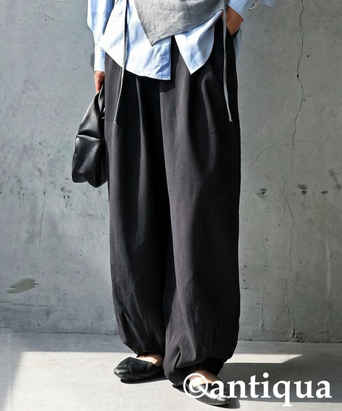 antiqua(アンティカ)の「スラックス(その他パンツ・レディース・ブラック/スミクロ・P/R)」の1枚目の写真