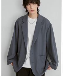 MONO-MART（モノマート）の「<イージードライ/マシンウォッシャブル>パウダーツイル オーバーサイズ シングルテーラードジャケット（テーラードジャケット）」