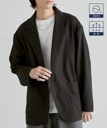 MONO-MART's "Washable Tailored | Powder Twill Minimal Single Jacket (Tailored Jacket)"