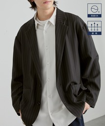 MONO-MART's "Washable Tailored | Powder Twill Minimal Single Jacket (Tailored Jacket)"