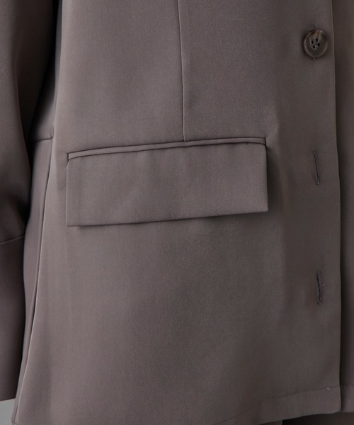 Lui's（ルイス）の「袖口レースアップシャツジャケット（シャツ/ブラウス・レディース・ブラック/グレー・FREE）」の19枚目の写真