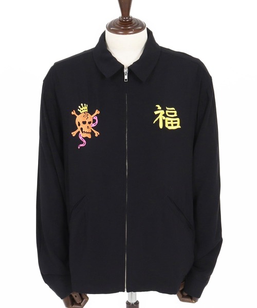 WONDER WALL MOTEL（ワンダーウォールモーテル）の「mj11319-EMBROIDERY SPORTS JACKET スポーツジャケット(26SSJK004)（ブルゾン・メンズ・グリーン/ブラック・S/XL/L/M）」の21枚目の写真