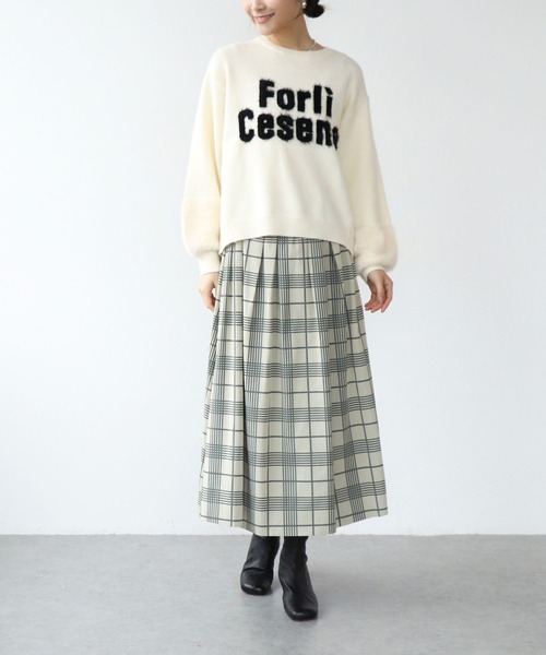 Jines(ジネス)の「リバーシブルタフタスカート(スカート・レディース・ネイビー/ラベンダー/アイボリー/ベージュ・38)」の5枚目の写真