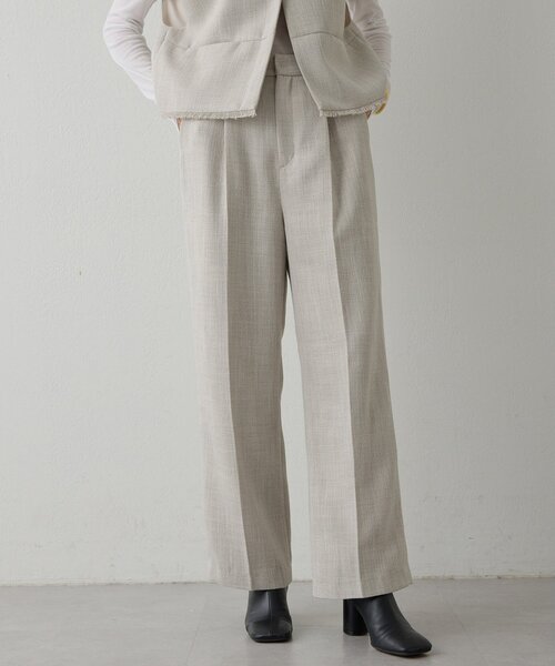 THE PAUSE（ザ ポーズ）の「【THE PAUSE】ツイードタックパンツ（その他パンツ・レディース・ブラック/ライトグレー・FREE）」の2枚目の写真