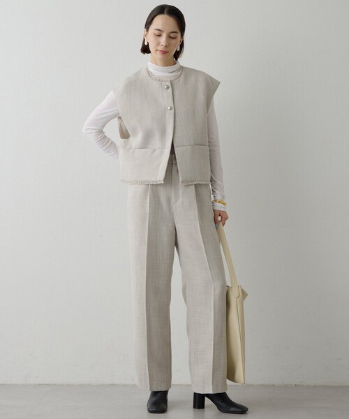 THE PAUSE（ザ ポーズ）の「【THE PAUSE】ツイードタックパンツ（その他パンツ・レディース・ブラック/ライトグレー・FREE）」の14枚目の写真