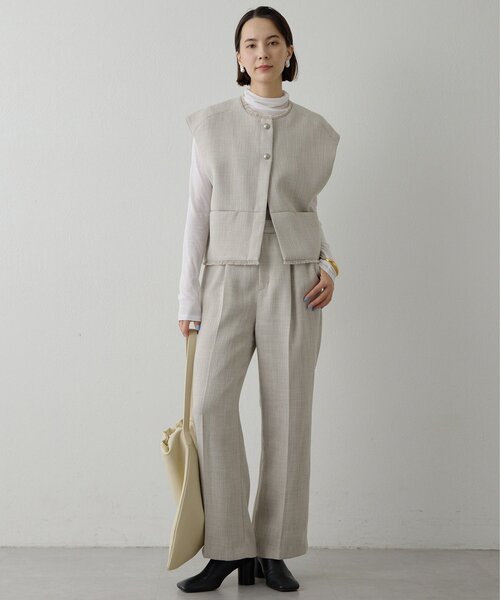 THE PAUSE（ザ ポーズ）の「【THE PAUSE】ツイードタックパンツ（その他パンツ・レディース・ブラック/ライトグレー・FREE）」の18枚目の写真