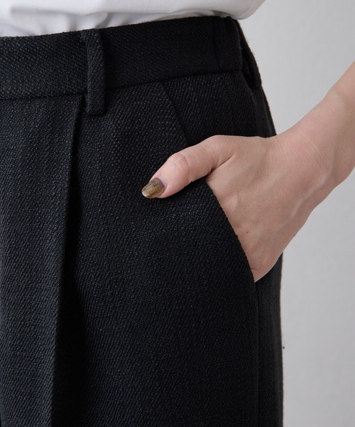 THE PAUSE（ザ ポーズ）の「【THE PAUSE】ツイードタックパンツ（その他パンツ・レディース・ブラック/ライトグレー・FREE）」の9枚目の写真