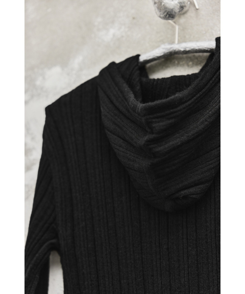 YOUTH(ユース)の「Hooded Knit Top - Black(パーカー・レディース・その他・SMALL/MEDIUM)」の2枚目の写真
