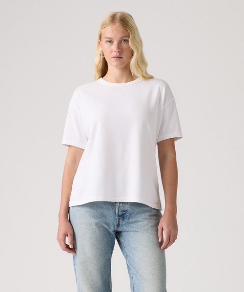 Levi's(リーバイス)の「Levi's/リーバイス ヴィンテージ ショートスリーブTシャツ(Tシャツ/カットソー・レディース・ホワイト・M/S/XS)」の1枚目の写真