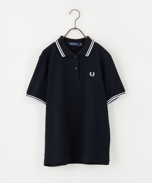 FRED PERRY ツインティップライン ワンポイントロゴ刺繍ポロシャツ FRED PERRY/フレッドペリー] ツインティップライン ワンポイントロゴ