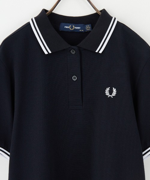 FRED PERRY/フレッドペリー] ツインティップライン ワンポイントロゴ