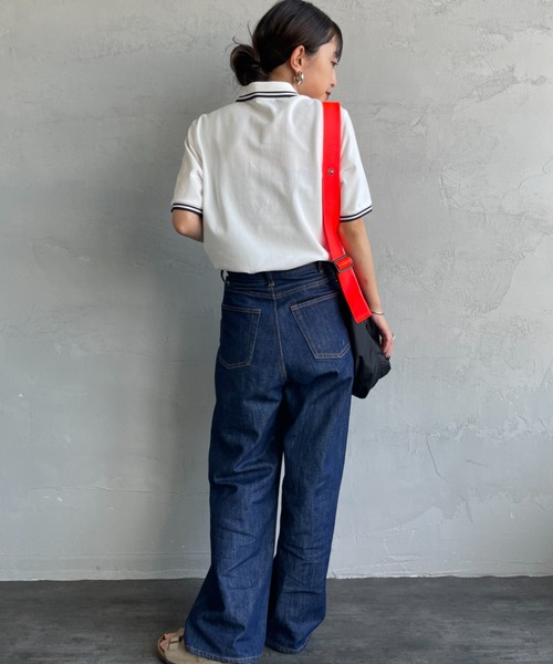 FRED PERRY（フレッドペリー）の「[FRED PERRY/フレッドペリー] ツインティップライン ワンポイントロゴ刺繍ポロシャツ G3600（ポロシャツ・レディース・ネイビー/ホワイト/ワインレッド/ブラック/オートミール/ライトグリーン・10）」の15枚目の写真