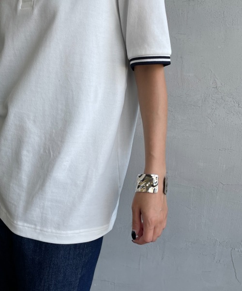 FRED PERRY（フレッドペリー）の「[FRED PERRY/フレッドペリー] ツインティップライン ワンポイントロゴ刺繍ポロシャツ G3600（ポロシャツ・レディース・ネイビー/ホワイト/ワインレッド/ブラック/オートミール/ライトグリーン・10）」の21枚目の写真