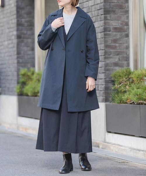 FORK&SPOON（フォークアンドスプーン）の「FORK&SPOON　キャリーマンジャンパースカート（ワンピース・レディース・ネイビー/チャコールグレー・1/2）」の9枚目の写真