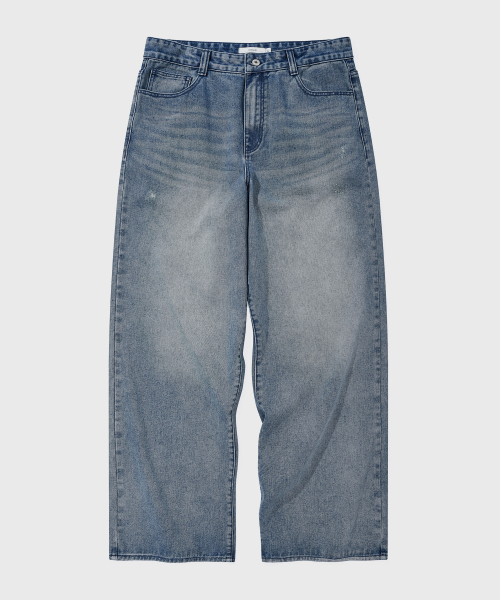 KIIMUIR(キミュア)の「オールデイワイドデニムパンツ_ヴィンテージブルー(デニムパンツ・メンズ・ブルー・SMALL/LARGE/X-LARGE/MEDIUM)」の13枚目の写真