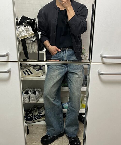 KIIMUIR(キミュア)の「オールデイワイドデニムパンツ_ヴィンテージブルー(デニムパンツ・メンズ・ブルー・SMALL/LARGE/X-LARGE/MEDIUM)」の5枚目の写真