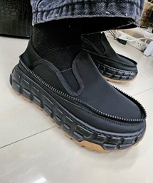 WESTBOY | 厚底 ボリュームソール ジップデザイン スリッポンスニーカー WO25W18SH04(スニーカー)