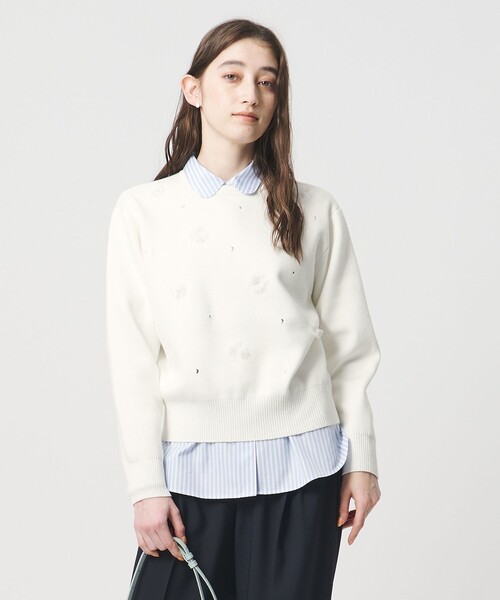 3D ビジュー プルオーバーニット（ニット/セーター）｜UNITED ARROWS