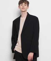 THE-ABON（エイボン）の「ユニセックスオーバーサイズセットアップブレザー ブラック（テーラードジャケット）」