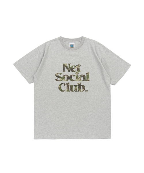 NET SOCIAL CLUB(ネットソーシャルクラブ)の「OGロゴカモパック半袖Tシャツ(メランジ)(Tシャツ/カットソー・レディース・グレー・S/M/L/XL)」の1枚目の写真