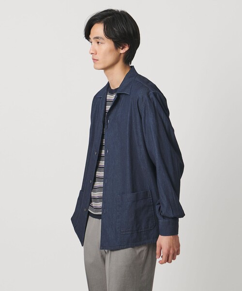 美品　ユニオンランチ　ユナイテッドアローズ　別注　デニムシャツ デニム オープンカラー シャツ（シャツ/ブラウス）｜UNITED ARROWS