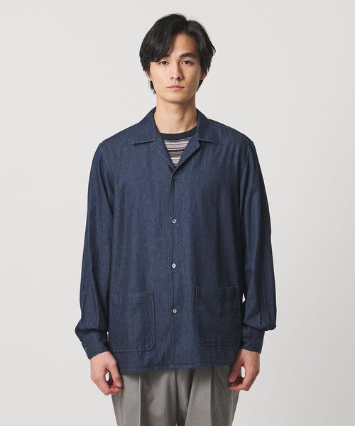 シャツ/ブラウス(長袖/七分) united arrows  Charity shirt デニム オープンカラー シャツ（シャツ/ブラウス）｜UNITED ARROWS