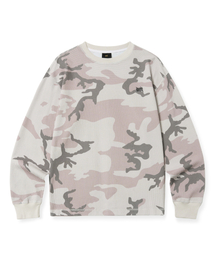 BROWNBREATH（ブラウンブレス）の「TAG CAMOUFLAGE WAFFLE LONGSLEEVE - BEIGE（Tシャツ/カットソー）」