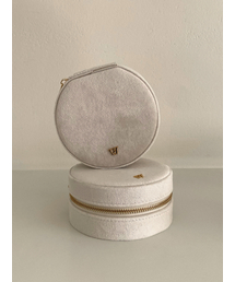 VINTAGE HOLLYWOOD（ビンテージハリウッド）の「Ivory Round Jewelry Case（収納グッズ）」