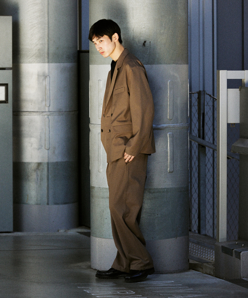 JOURNAL STANDARD（ジャーナルスタンダード）の「TW ツイル フィールド ダブル ジャケット（その他アウター・メンズ・チャコールグレー/チョコ/ブラック・LARGE/MEDIUM/SMALL）」の4枚目の写真