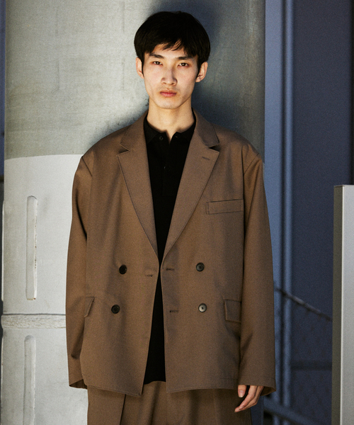 JOURNAL STANDARD（ジャーナルスタンダード）の「TW ツイル フィールド ダブル ジャケット（その他アウター・メンズ・チャコールグレー/チョコ/ブラック・LARGE/MEDIUM/SMALL）」の6枚目の写真