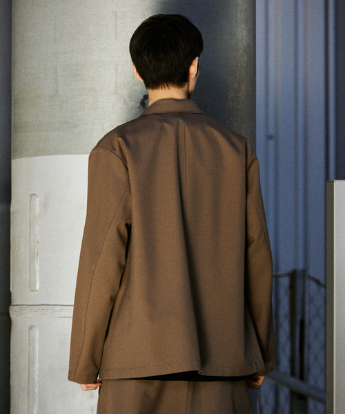 JOURNAL STANDARD（ジャーナルスタンダード）の「TW ツイル フィールド ダブル ジャケット（その他アウター・メンズ・チャコールグレー/チョコ/ブラック・LARGE/MEDIUM/SMALL）」の8枚目の写真