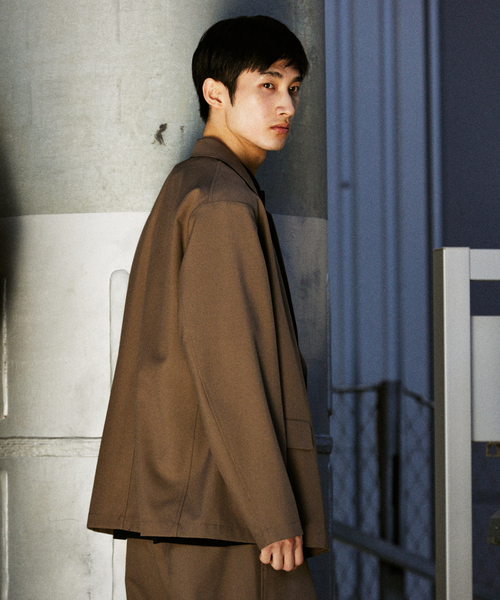 JOURNAL STANDARD（ジャーナルスタンダード）の「TW ツイル フィールド ダブル ジャケット（その他アウター・メンズ・チャコールグレー/チョコ/ブラック・LARGE/MEDIUM/SMALL）」の9枚目の写真