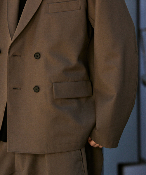 JOURNAL STANDARD（ジャーナルスタンダード）の「TW ツイル フィールド ダブル ジャケット（その他アウター・メンズ・チャコールグレー/チョコ/ブラック・LARGE/MEDIUM/SMALL）」の12枚目の写真