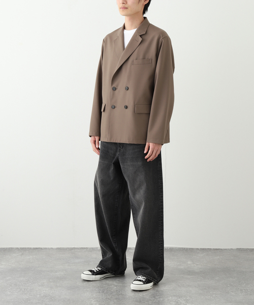 JOURNAL STANDARD（ジャーナルスタンダード）の「TW ツイル フィールド ダブル ジャケット（その他アウター・メンズ・チャコールグレー/チョコ/ブラック・LARGE/MEDIUM/SMALL）」の22枚目の写真