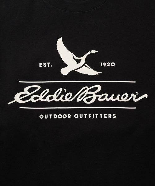 Eddie Bauer（エディーバウアー）の「クラシックロゴプリント 長袖Tシャツ（Tシャツ/カットソー・メンズ・ホワイト/オレンジ/グレイッシュブルー/ブラック・L/XL/M/XXL）」の18枚目の写真