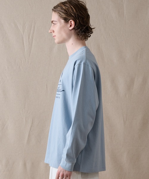 Eddie Bauer（エディーバウアー）の「クラシックロゴプリント 長袖Tシャツ（Tシャツ/カットソー・メンズ・ホワイト/オレンジ/グレイッシュブルー/ブラック・L/XL/M/XXL）」の10枚目の写真