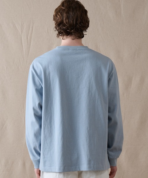 Eddie Bauer（エディーバウアー）の「クラシックロゴプリント 長袖Tシャツ（Tシャツ/カットソー・メンズ・ホワイト/オレンジ/グレイッシュブルー/ブラック・L/XL/M/XXL）」の11枚目の写真