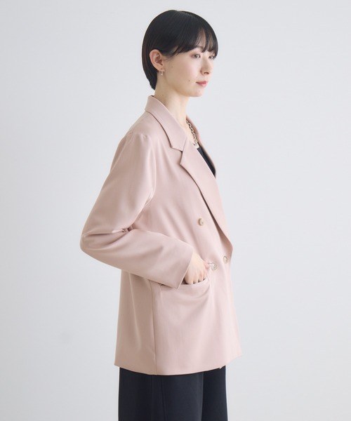 Paradise Picnic（パラダイスピクニック）の「ROSIEE 袖スリットダブルジャケット（テーラードジャケット・レディース・ピンク/ブラック/ベージュ・FREE）」の11枚目の写真