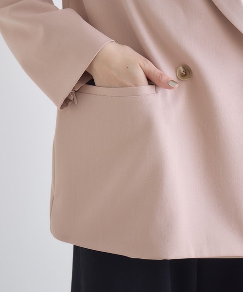 Paradise Picnic（パラダイスピクニック）の「ROSIEE 袖スリットダブルジャケット（テーラードジャケット・レディース・ピンク/ブラック/ベージュ・FREE）」の7枚目の写真