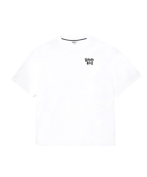 AIGLE（エーグル）の「イーグル イン シティ Tシャツ（Tシャツ/カットソー・メンズ・ホワイト/ブラック・L/S/M/XS）」の3枚目の写真