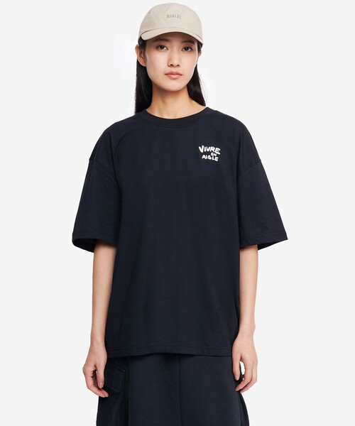 AIGLE（エーグル）の「イーグル イン シティ Tシャツ（Tシャツ/カットソー・メンズ・ホワイト/ブラック・L/S/M/XS）」の13枚目の写真