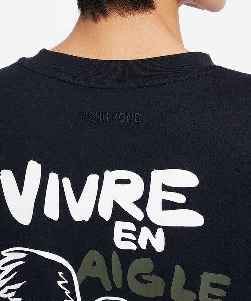 AIGLE（エーグル）の「イーグル イン シティ Tシャツ（Tシャツ/カットソー・メンズ・ホワイト/ブラック・L/S/M/XS）」の16枚目の写真