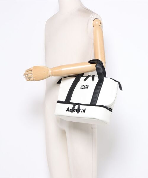 Admiral Golf（アドミラル　ゴルフ）の「ラウンドバッグ ｼﾎﾞ合皮（トートバッグ・メンズ・ブラック/ネイビー/ベージュ/ホワイト・フリー）」の13枚目の写真