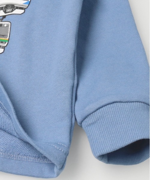 Moujonjon（ムージョンジョン）の「【WEB限定】JR在来線電車裏毛トレーナー（スウェット・キッズ・ブルー/スミクロ・120/110/100/95/90）」の6枚目の写真