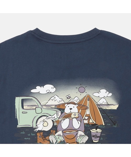Timberland(ティンバーランド)の「ベア フィッシュ グラフィック Tシャツ ユニセックス(Tシャツ/カットソー・メンズ・ネイビー・LARGE/MEDIUM/SMALL/X-LARGE)」の4枚目の写真