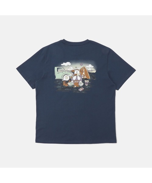 Timberland(ティンバーランド)の「ベア フィッシュ グラフィック Tシャツ ユニセックス(Tシャツ/カットソー・メンズ・ネイビー・LARGE/MEDIUM/SMALL/X-LARGE)」の2枚目の写真