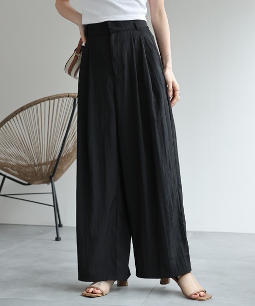 【SETUP 対応商品】ドライタッチ タックパンツ