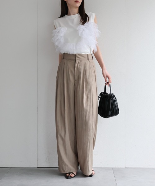 model：162cm 着用サイズ：F
