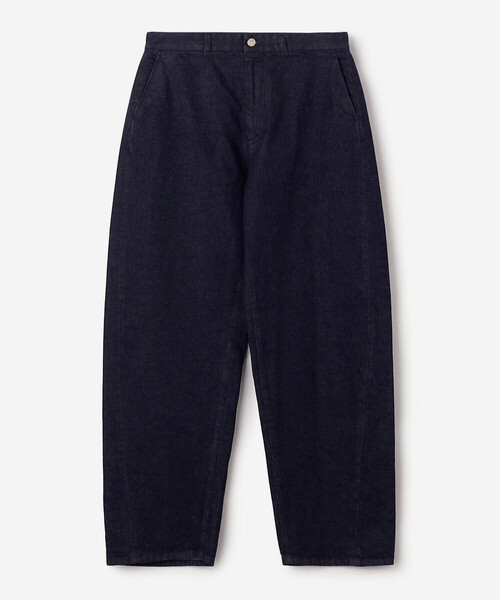 ORCIVAL（オーシバル）の「ORCIVAL | コットンドライツイル ワイドカーブパンツ（デニムパンツ・メンズ・ダークインディゴブルー・5/4）」の2枚目の写真